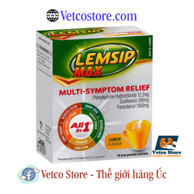 Lemsip Max Multi Symptom Relief vị chanh 1