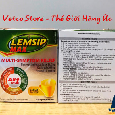 Lemsip Max Multi Symptom Relief vị chanh 2