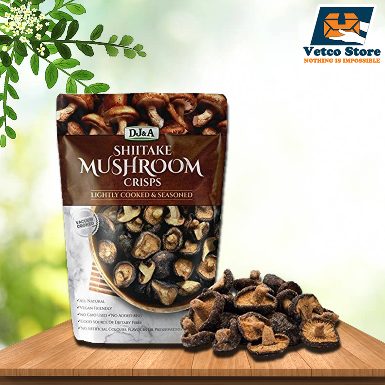 Nấm Sấy Giòn Shiitake Mushroom Crisps 150g (Bịch)
