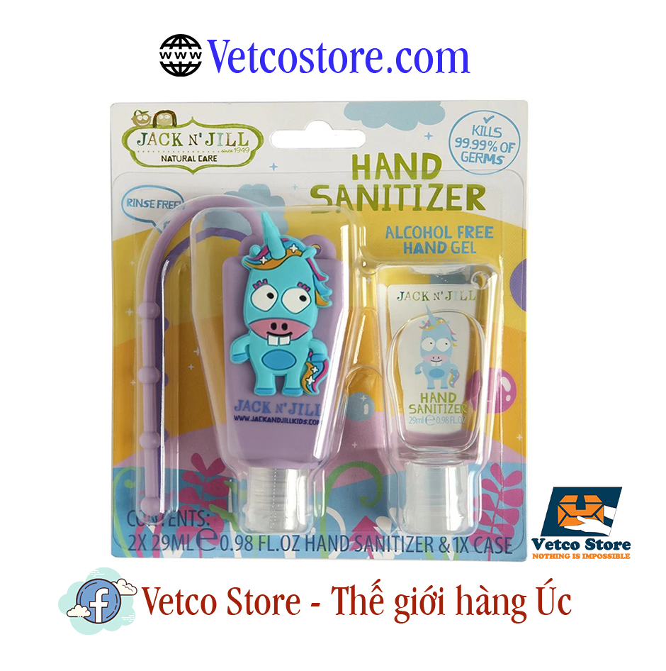 Set nước rửa tay khô Jack N Jill màu tím 2