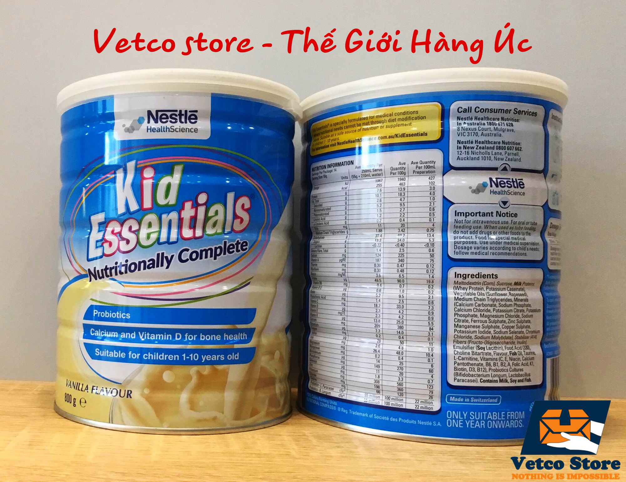 Sữa Kid Essentials Úc Chính Hãng Nestlé 800G 2