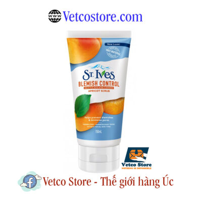 Sữa rửa mặt tẩy tế bào chết ST Ives Blemish Control Apricot Scrub 150ml 1