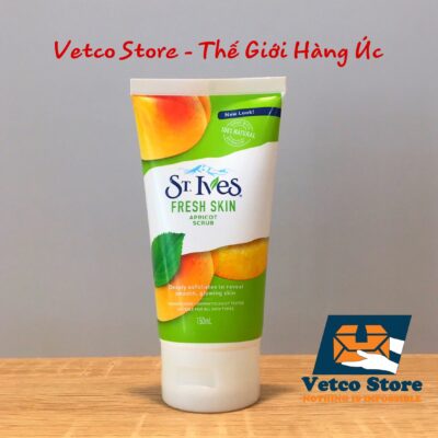 Sữa rửa mặt tẩy tế bào chết ST Ives Fresh Skin Apricot Scrub 150ml 2
