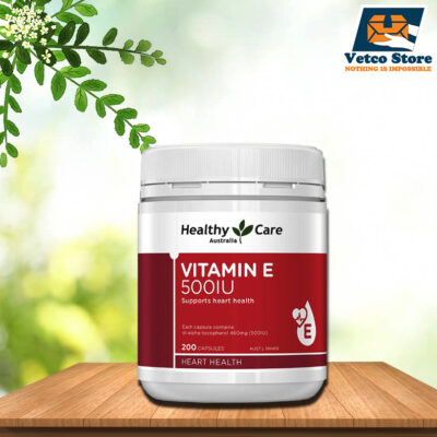 Viên Uống Bổ Sung Vitamin E Healthy Care Vitamin E 500IU (Hộp 200 Viên)