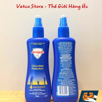 Xịt chống muỗi Aerogard Odourless Protection 175ml 2