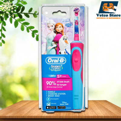 Bàn Chải Đánh Răng Điện Oral-B Stages Power Cho Bé Gái (Set)