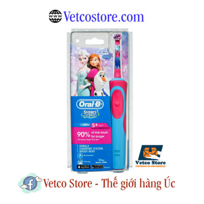 Bàn chải đánh răng đánh răng Oral b đầu Bé Gái 2