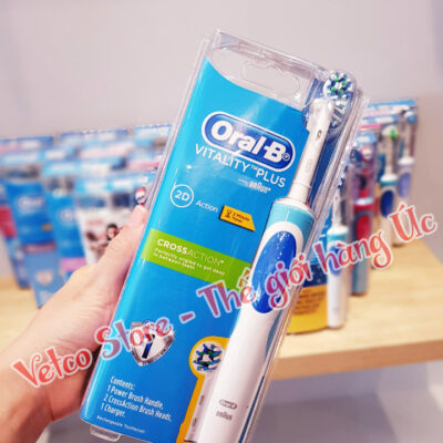 Bàn chải đánh răng đánh răng Oral b đầu Cross Action 3