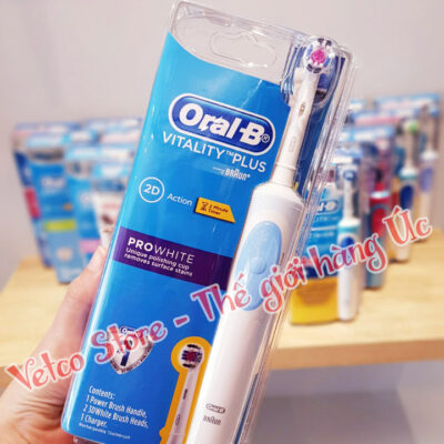 Bàn chải đánh răng đánh răng Oral b đầu ProWhite 3