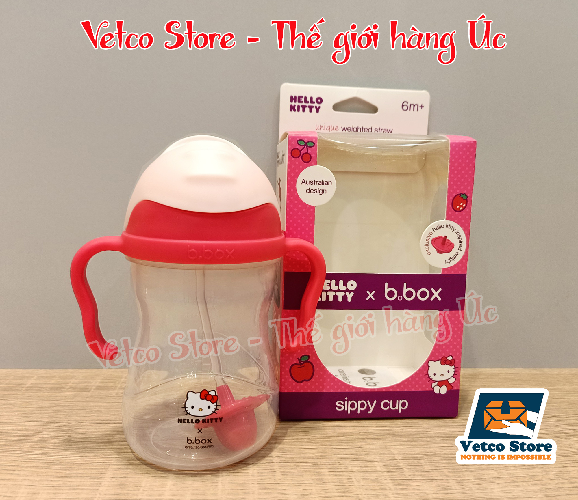 B box cho bé Hello Kitty hồng đậm 4