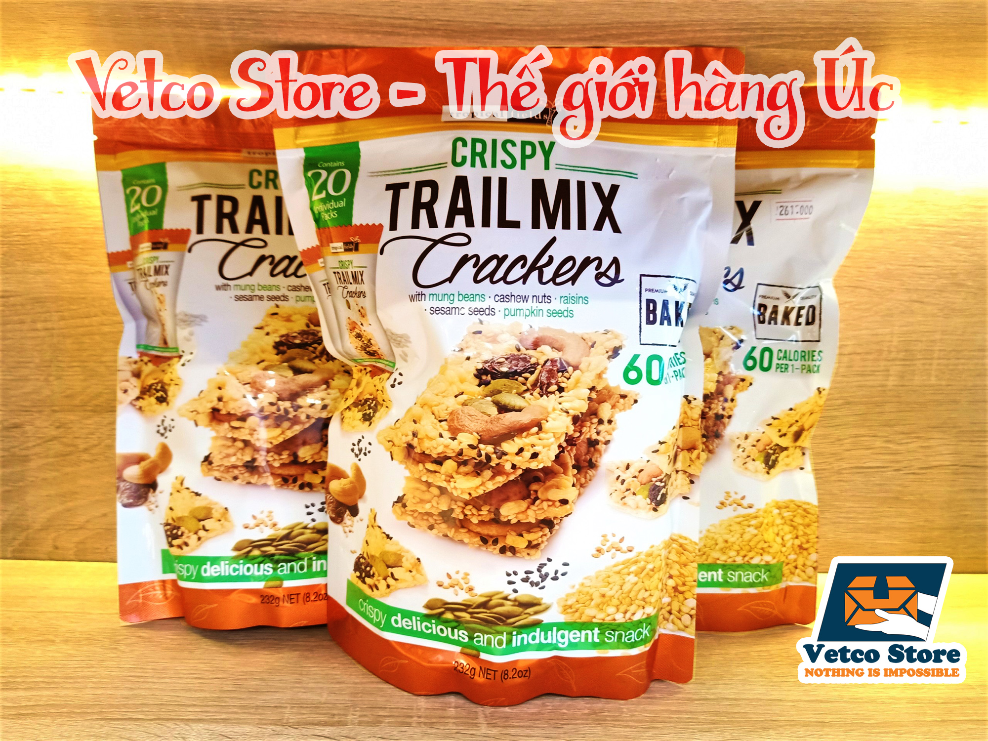 Bánh Crispy Trail Mix Crackers 232g 3