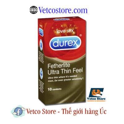 Bao Cao Su Durex Fetherlite Ultra Thin Feel Hộp 10 cái 1