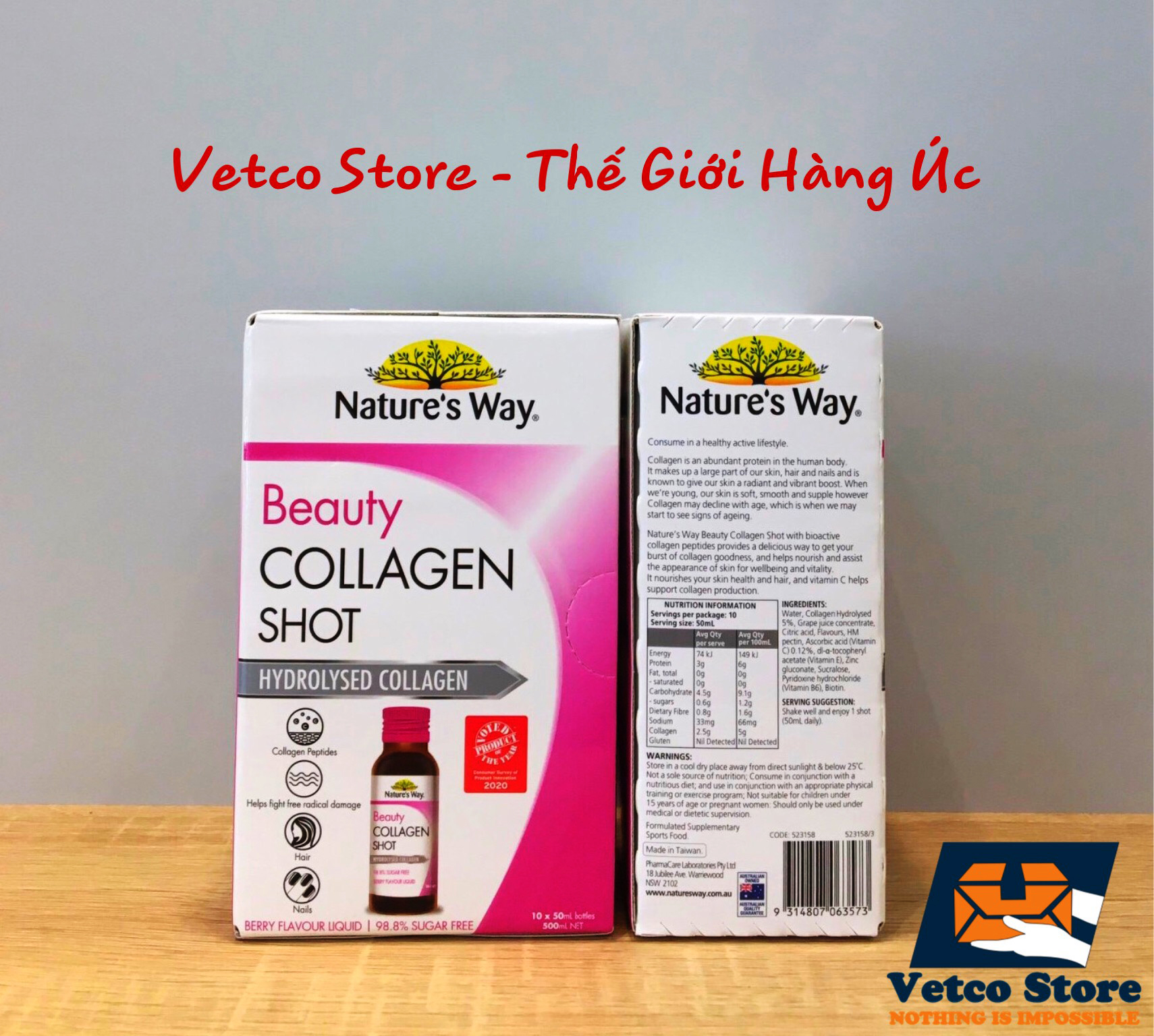 Beauty Collagen Shot dạng chai hộp 10 chai 4
