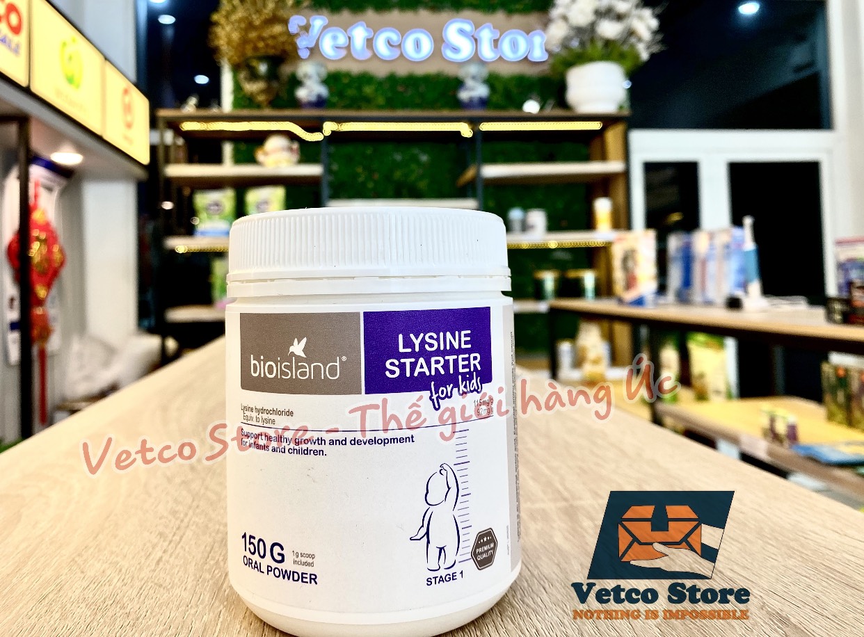 BioIsland Lysine Starter For Kids Dạng Bột Của Úc 150g3
