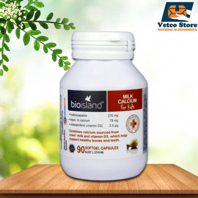 Bioisland milk calcium for kids 90 viên – Viên canxi sữa bổ sung canxi cho trẻ