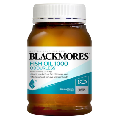 Blackmores Dầu cá KHÔNG mùi 200 viên Mẫu mới 1
