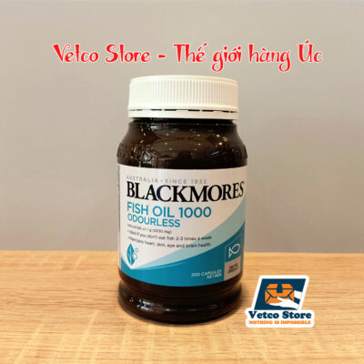 Blackmores Dầu cá KHÔNG mùi 200 viên Mẫu mới 2
