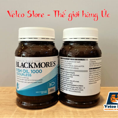 Blackmores Dầu cá KHÔNG mùi 200 viên Mẫu mới 3