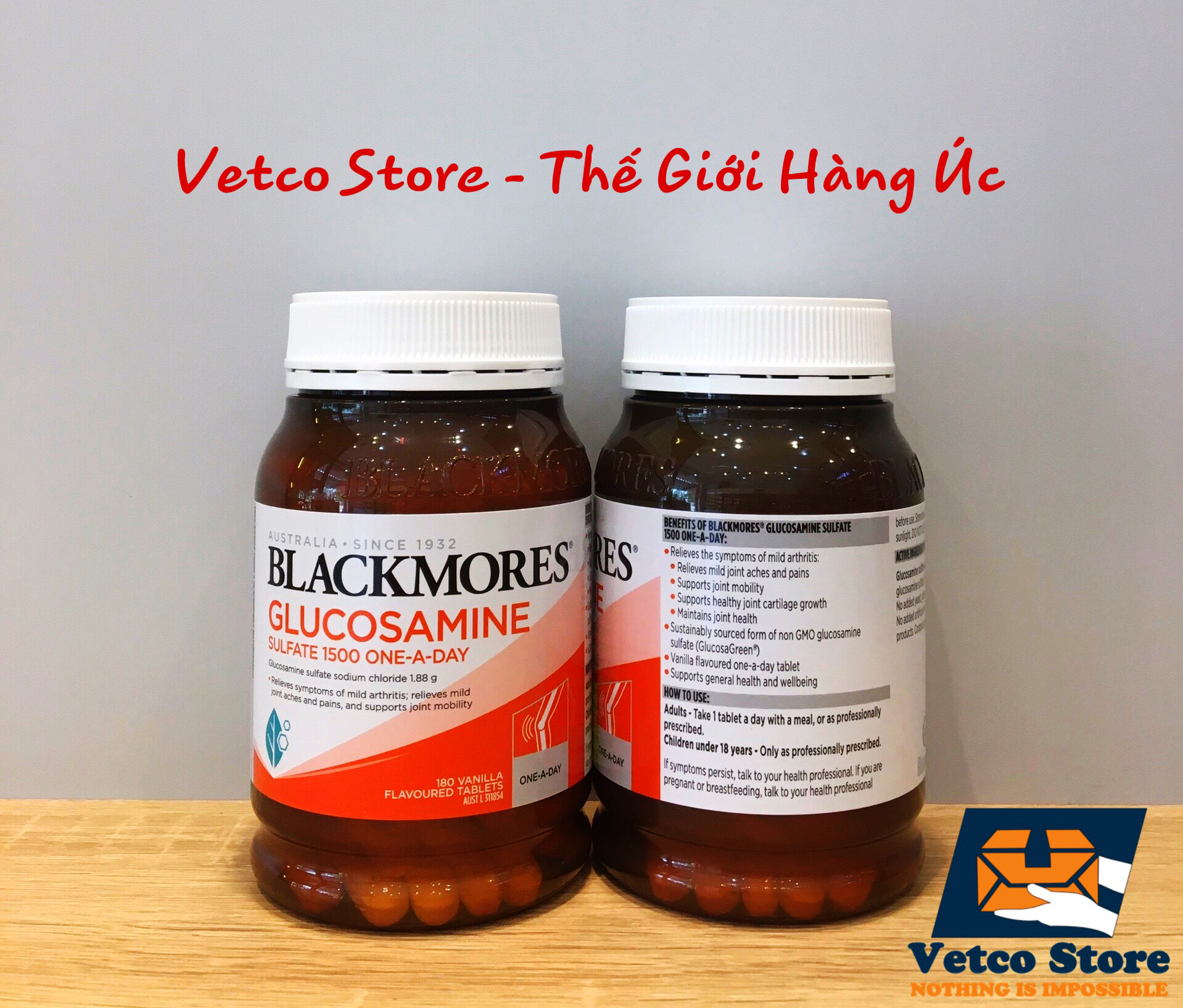 Blackmores Glucosamine 1500mg Hỗ trợ xương khớp Thuốc Bổ Xương Khớp Chai 150v 2