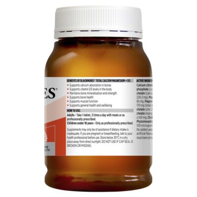 Blackmores Total Calcium Magnesium Vitamin D3 200 vien Mau moi 4