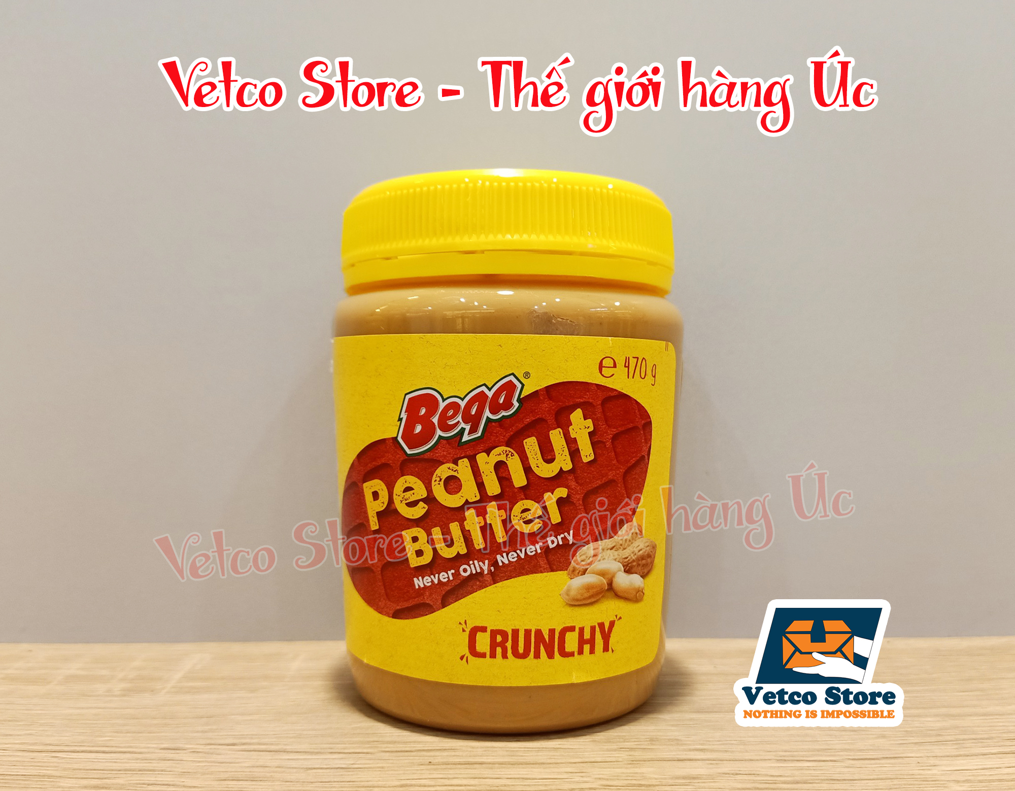 Bơ đậu phộng Bega Crunchy 470g 3