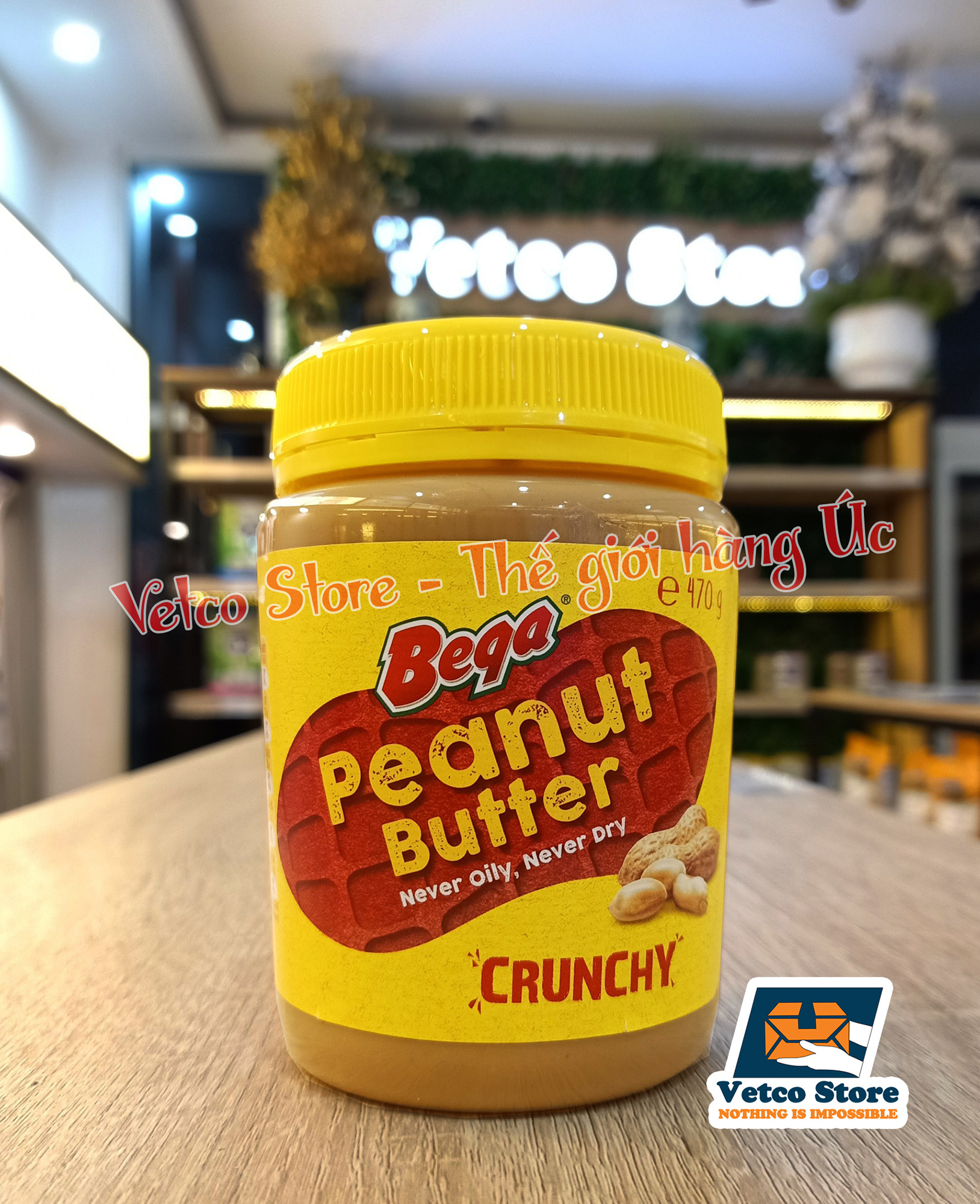 Bơ đậu phộng Bega Crunchy 470g 5