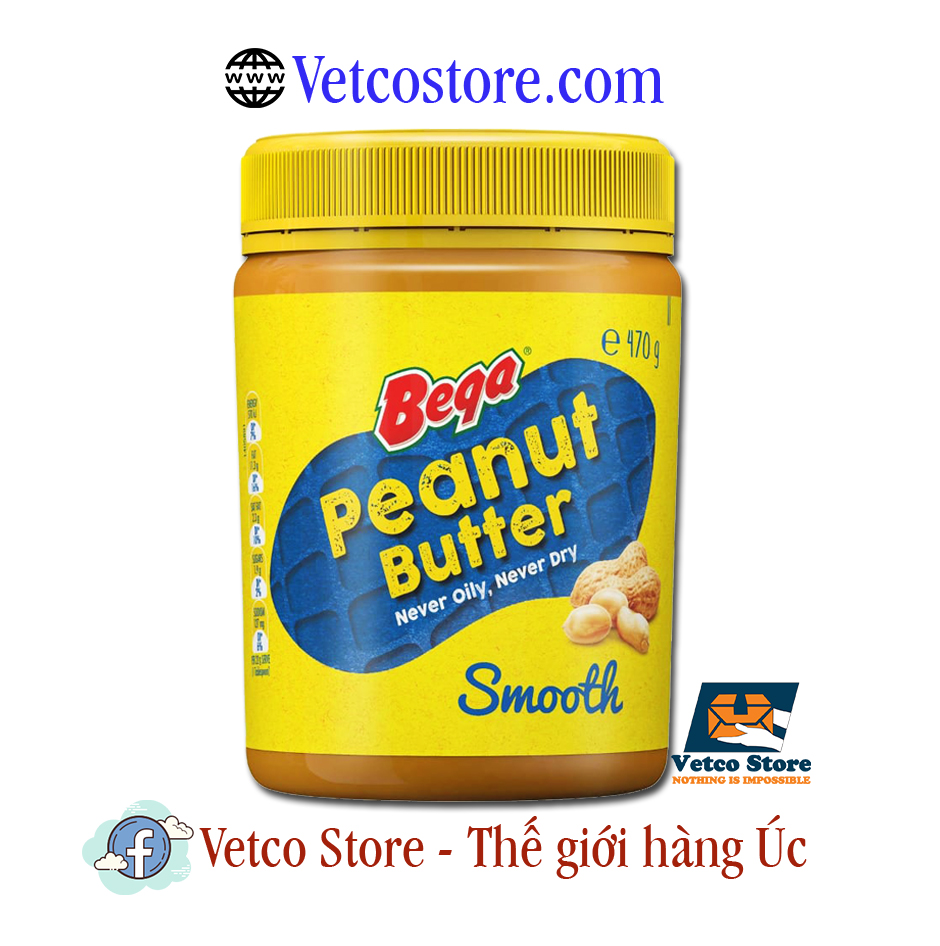 Bơ đậu phộng Bega Smooth 470g 1