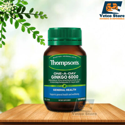 Viên uống bổ não Thompsons Ginkgo 6000mg 60 viên