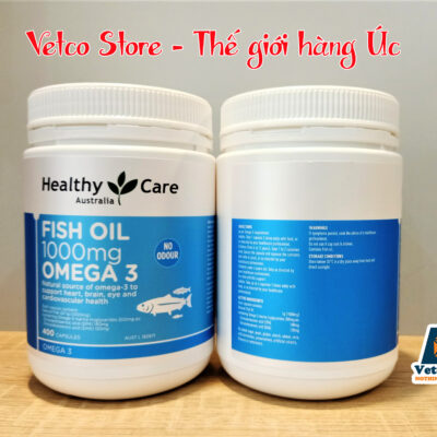 Dầu cá Omega 3 100mg Healthy Care 400 viên Mẫu mới 4