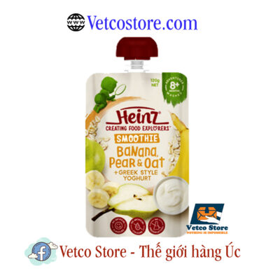 Hoa quả nghiền Heinz 8 tháng Chuối Lê Yến mạch Sữa chua hy lạp 4