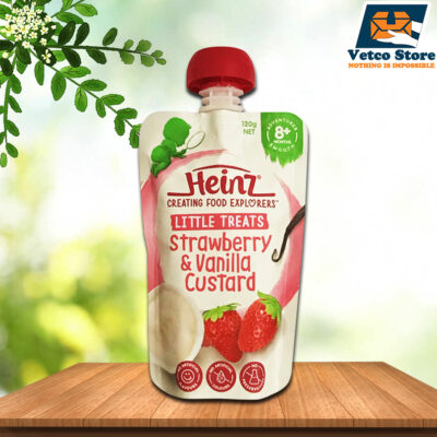 Hoa quả nghiền Heinz vị Dâu & Vanilla (8 tháng +) 120 gr