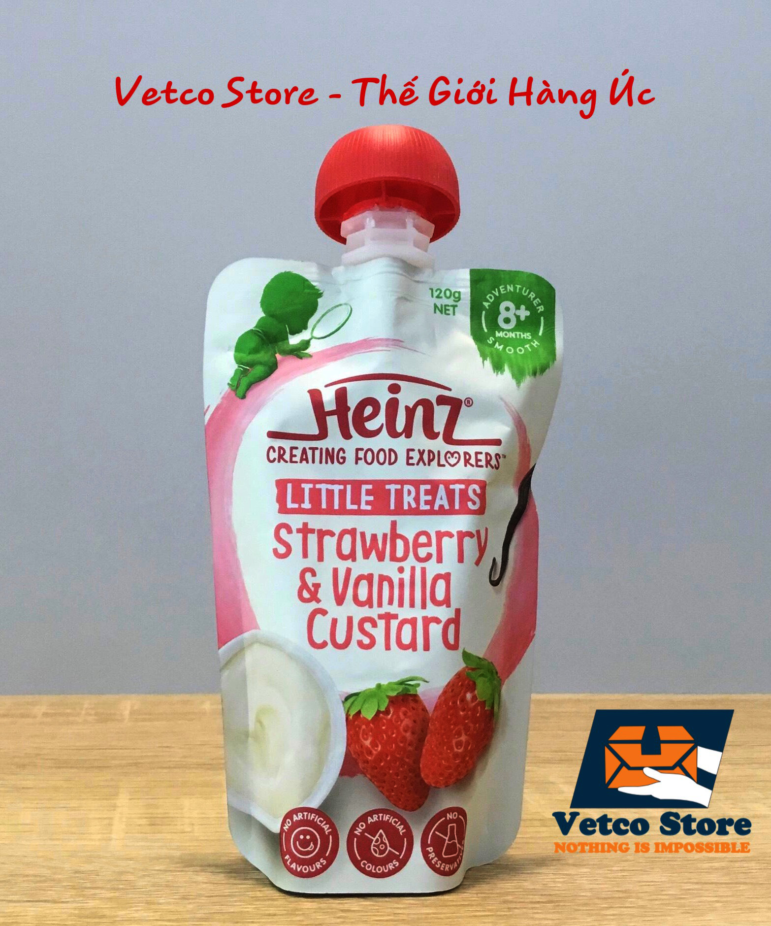 Hoa quả nghiền Heinz 8 tháng Dâu 2