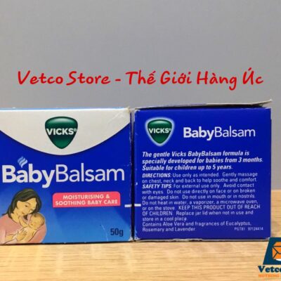 Kem bôi giữ ấm ngực BabyBalsam Vicks 50g 2