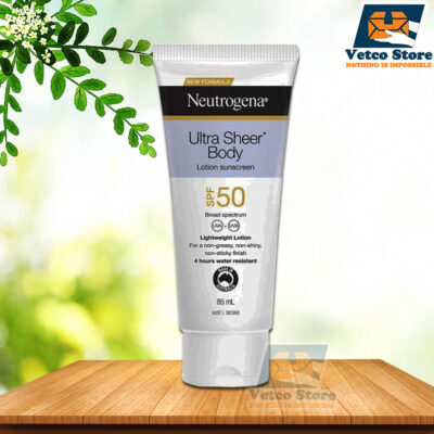 Kem Chống Nắng Neutrogena Ultra SheerBody Lotion Sunscreen SPF 50 Chống Nước 4 Giờ 85ml Của Úc