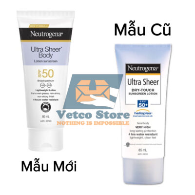 Kem chống nắng Neutrogena Ultra Sheer Body SPF 50 85ml 4