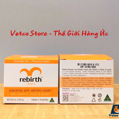 Kem dưỡng ẩm trị nám nhau thai cừu Rebirth 100ml 2