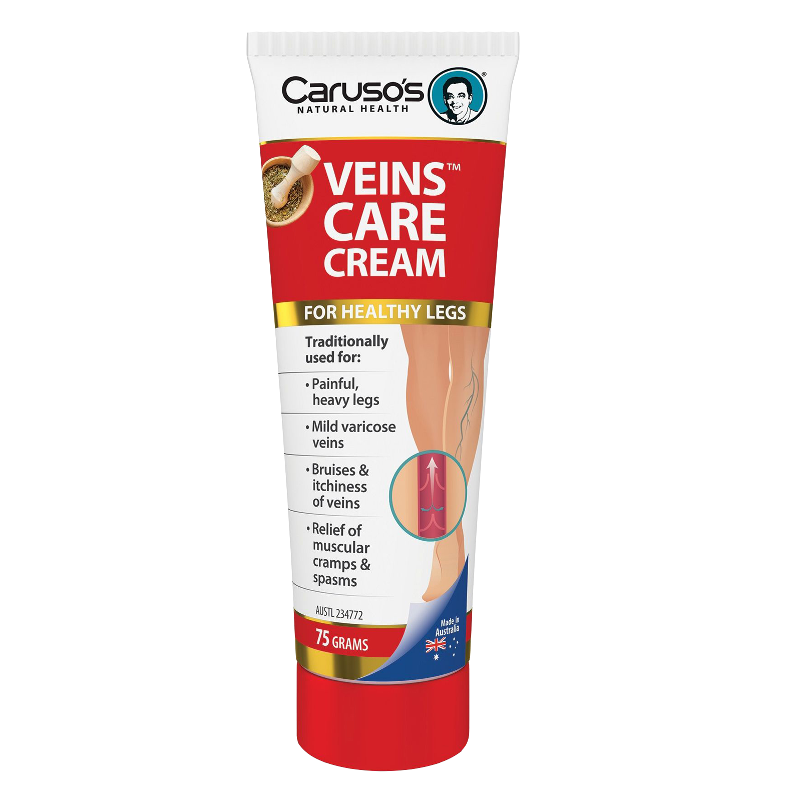 Kem tri gian tinh mach Caruso 75g 1