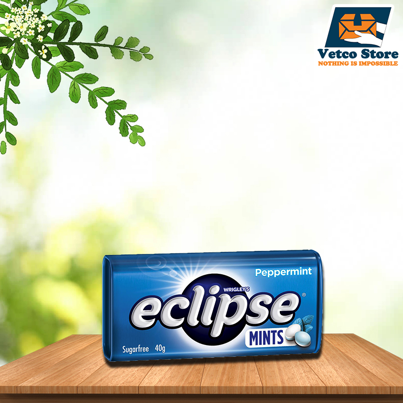 Kẹo ngậm thơm miệng Eclipse Peppermint 40gr của Úc