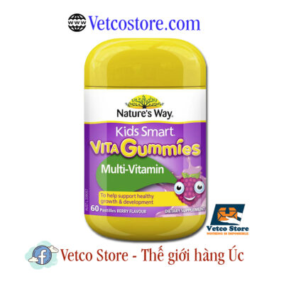 Keo Kids Smart Vita Gummies Vitamin chất xơ 60 viên 1