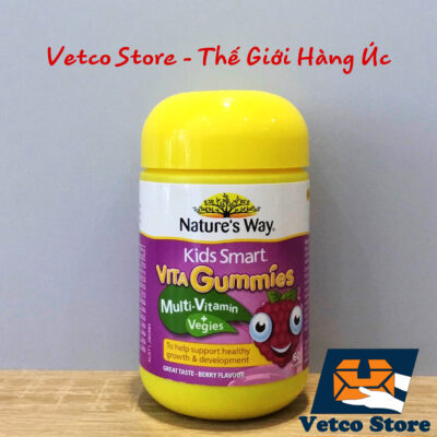 Keo Kids Smart Vita Gummies Vitamin chất xơ 60 viên 2