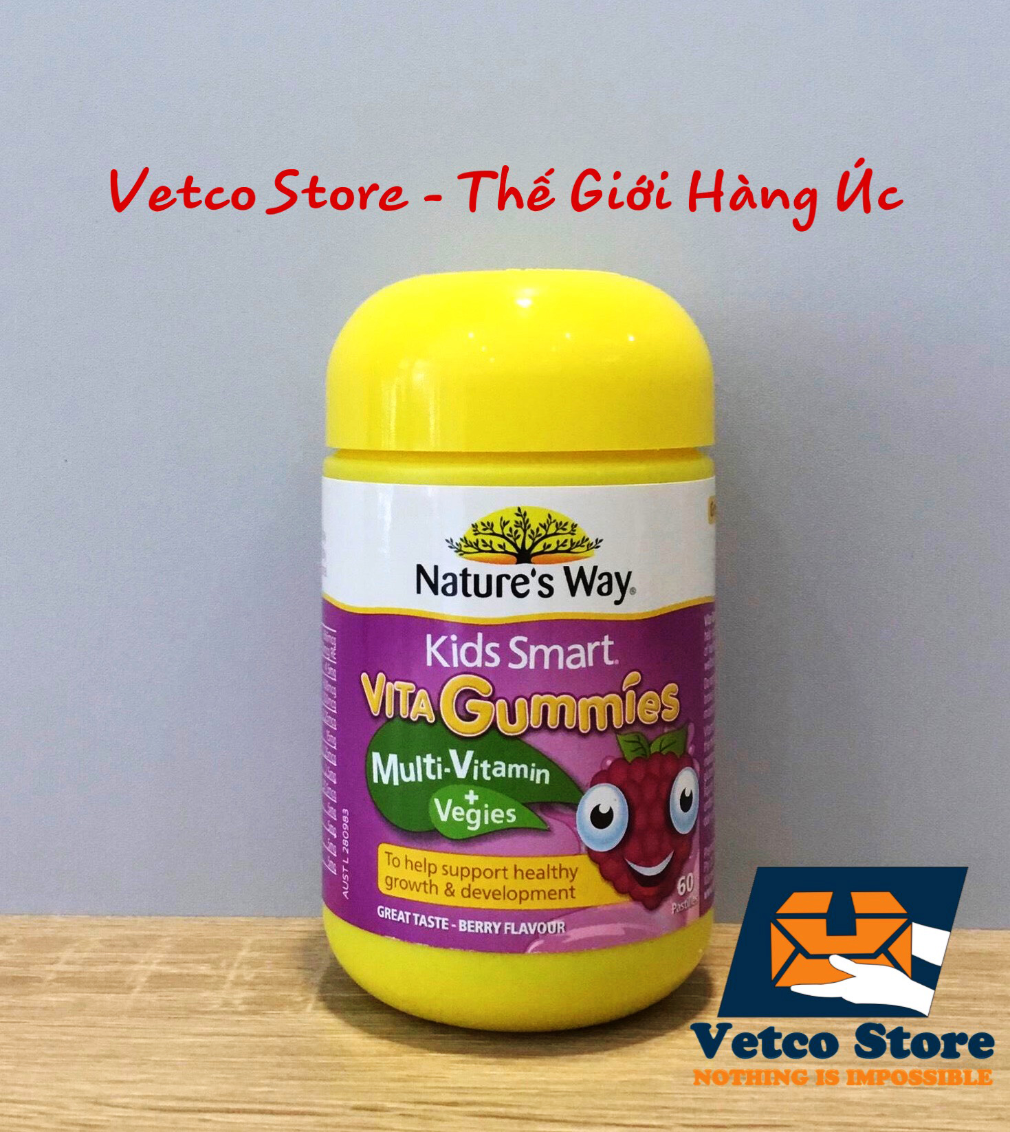 Keo Kids Smart Vita Gummies Vitamin chất xơ 60 viên 2