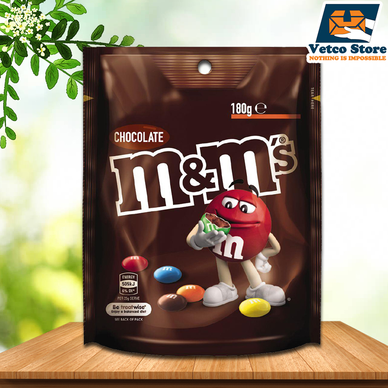 Kẹo Chocolate M&M 180g Úc