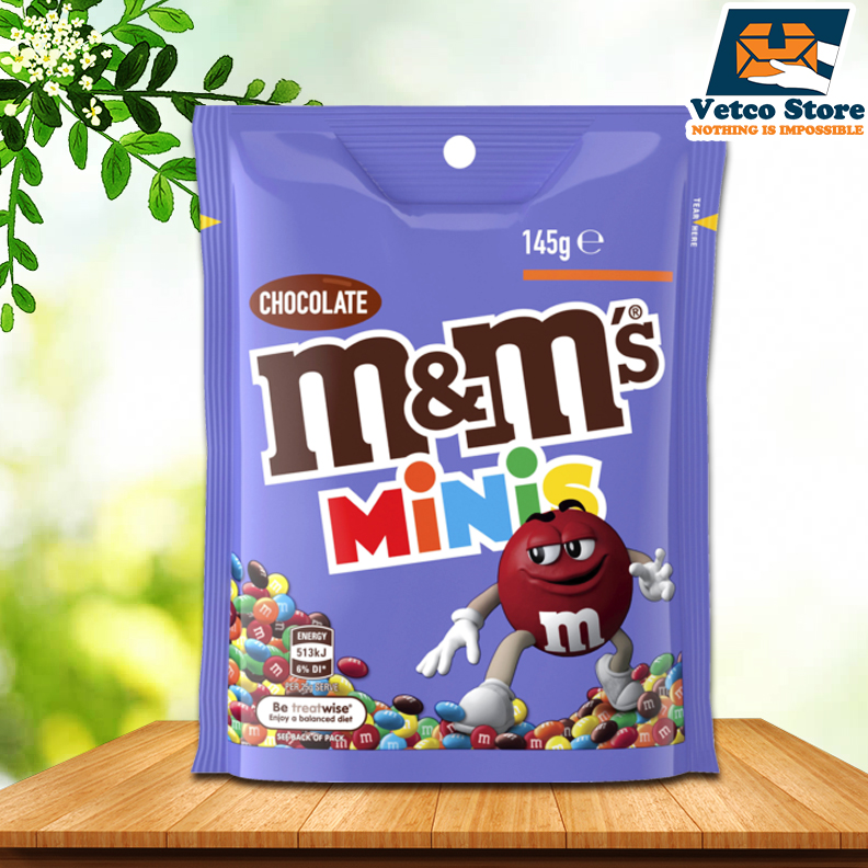 Kẹo Chocolate M&M Minis 145g Úc