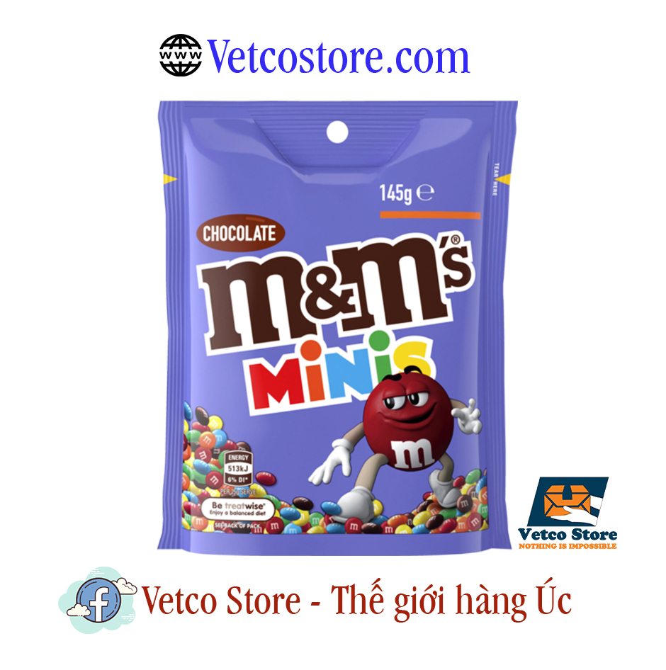 Kẹo MnM Minis Chocolate 145g 2