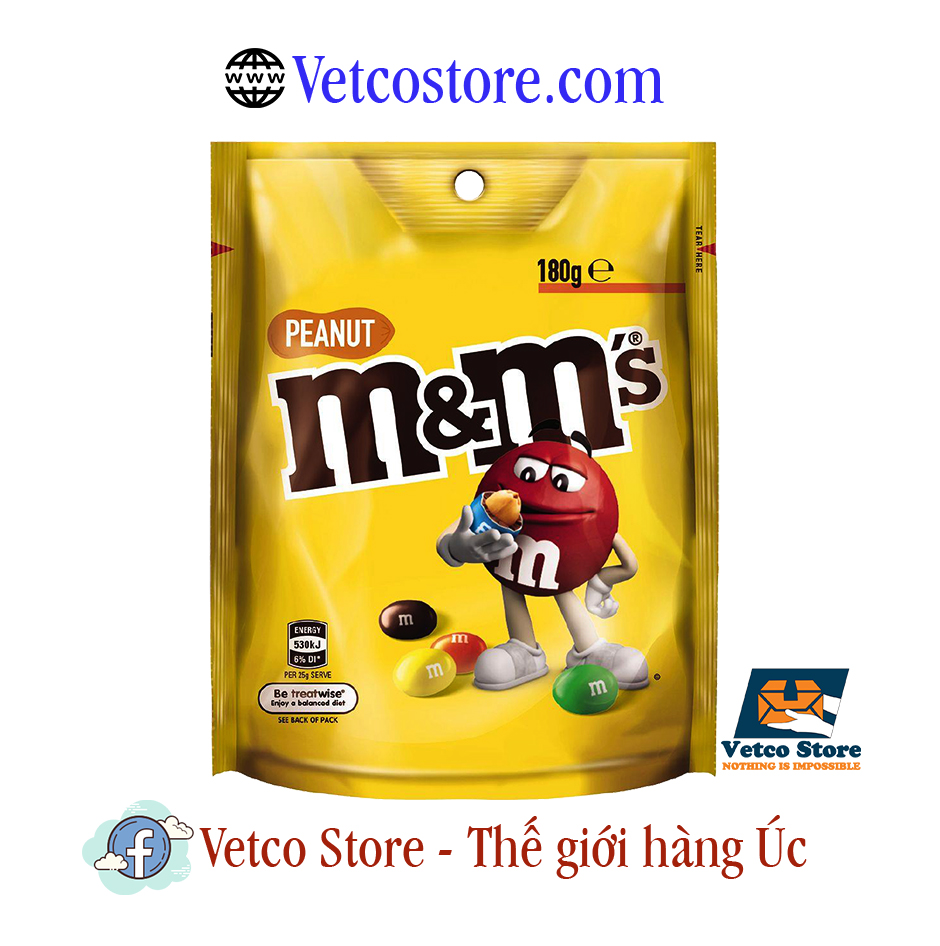 Kẹo MnM Peanut 180g 2