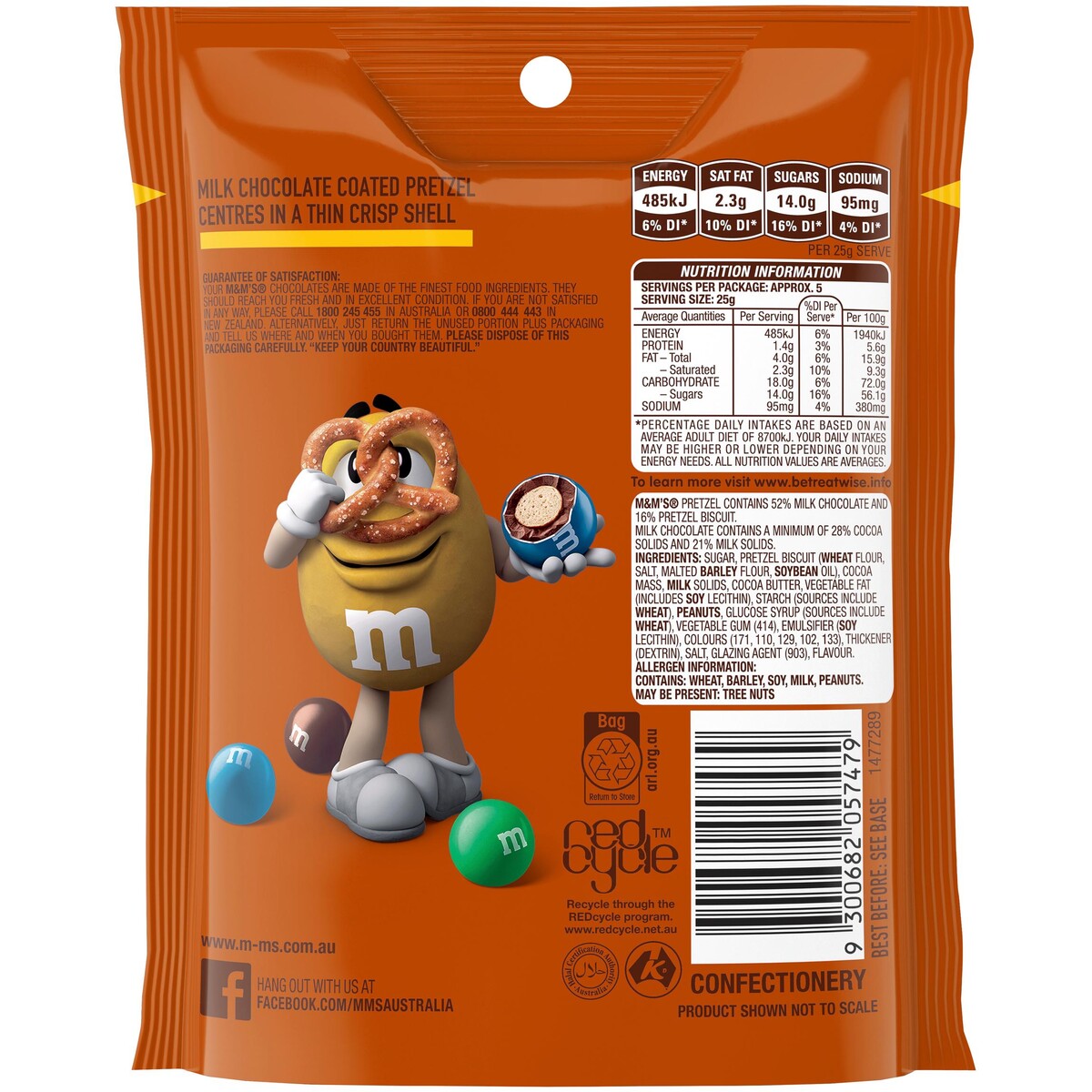 Kẹo MnM Pretzel 130g 2