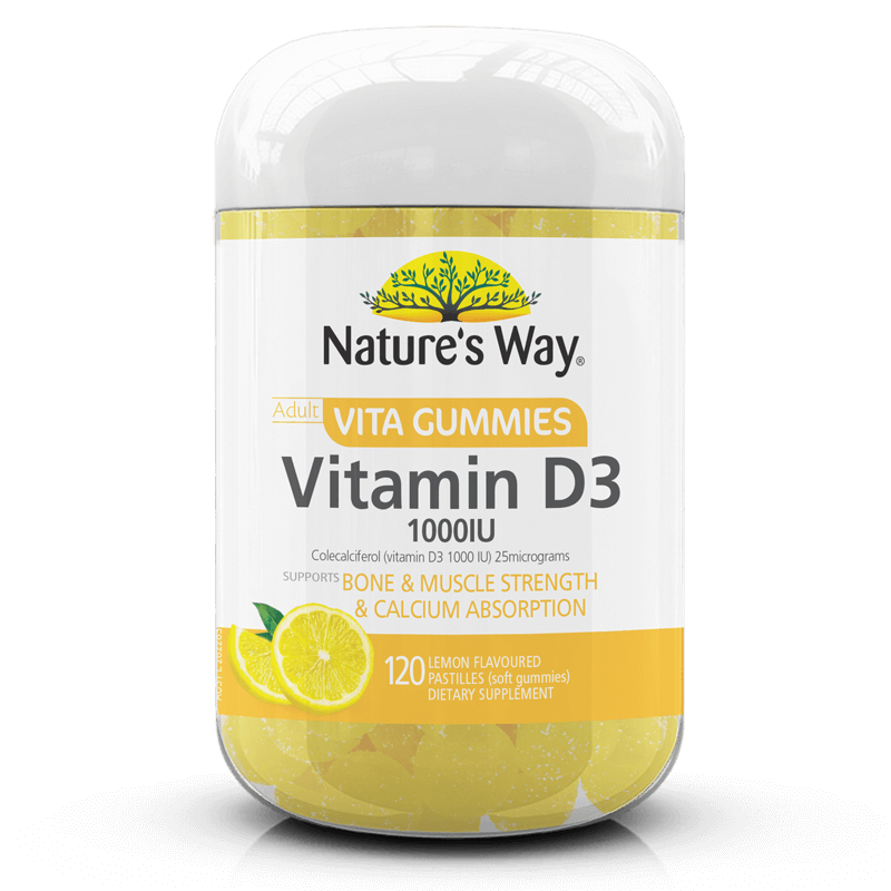 Keo deo Natures way Vitamin D3 1000IU 120v 1