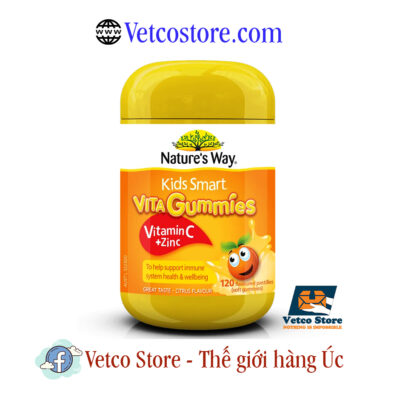 Keo kids smart Vita gummies vitamin c zinc 120 vien 1
