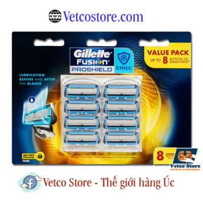 Lưỡi dao Gillette Fusion Proshield Chill Vỉ 8 cái 1
