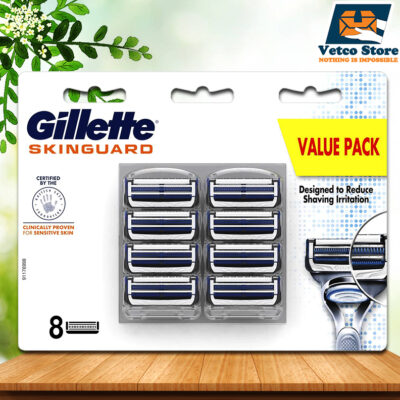 Lưỡi Dao Cạo Râu Gillette Skinguard (Vỉ 8 Lưỡi)